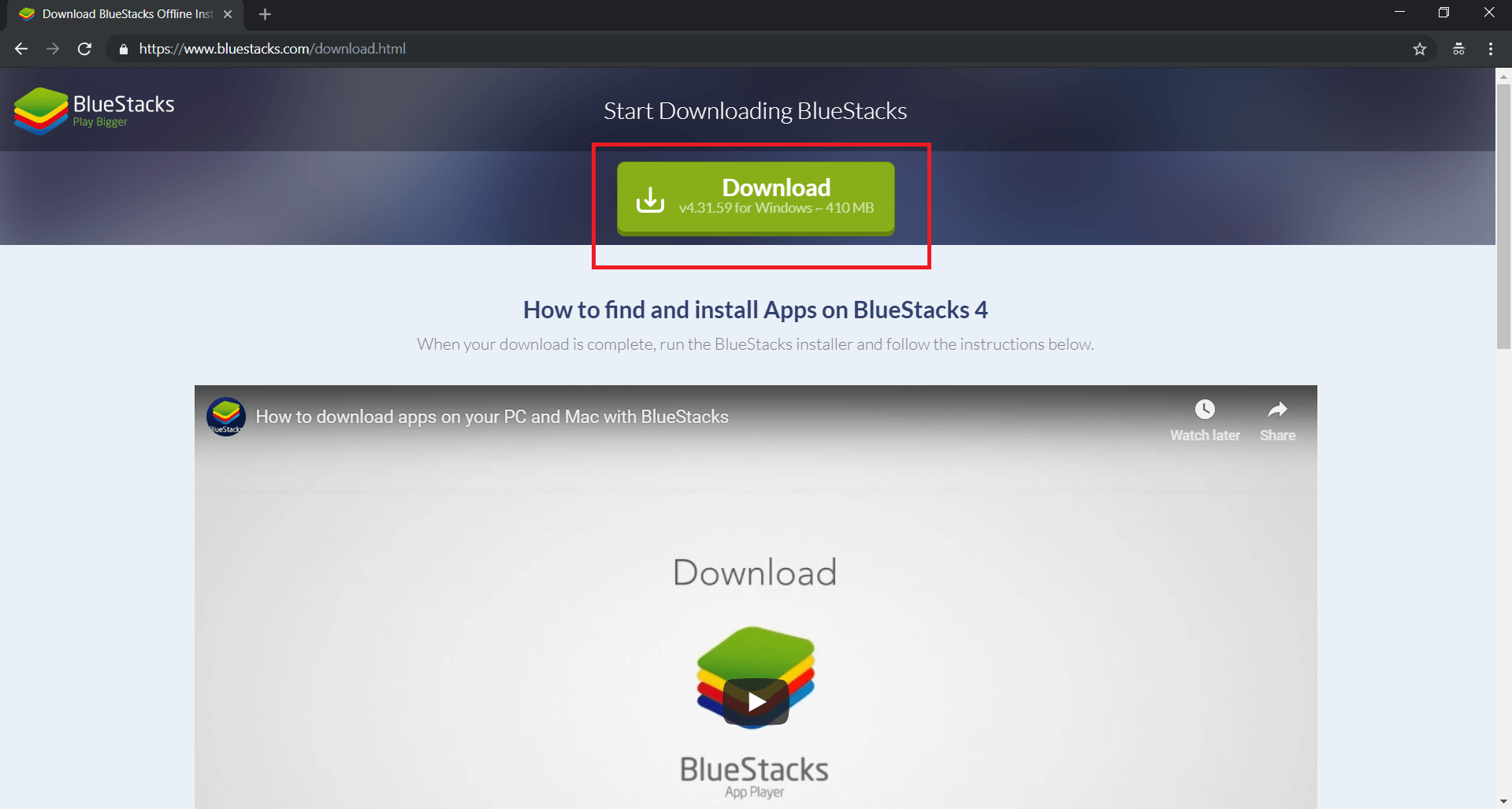 download bluestacks for windows 10 64 bit